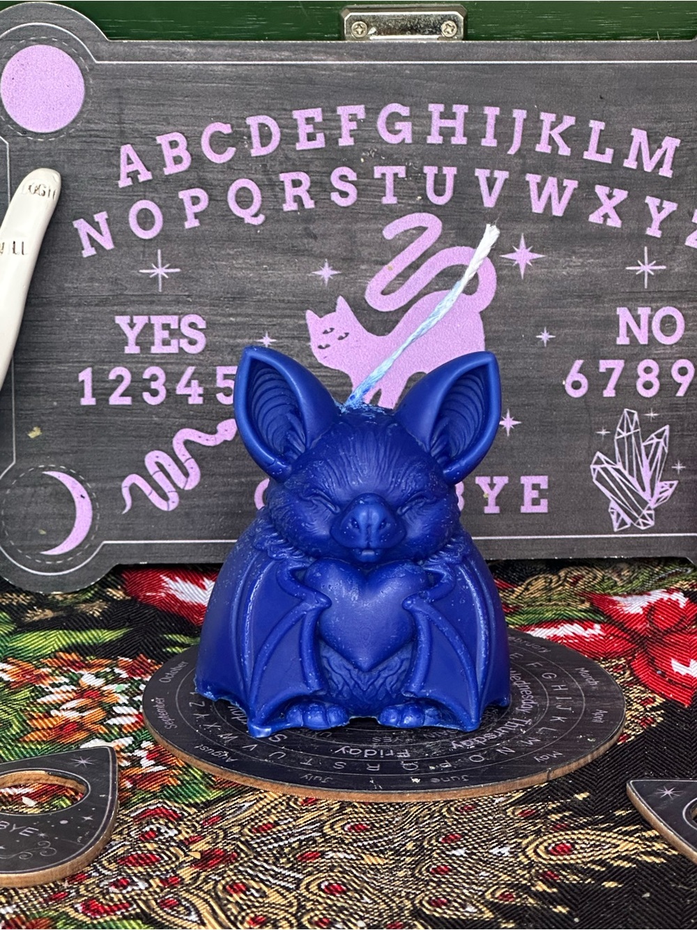 Midnight Heart Bat Candle